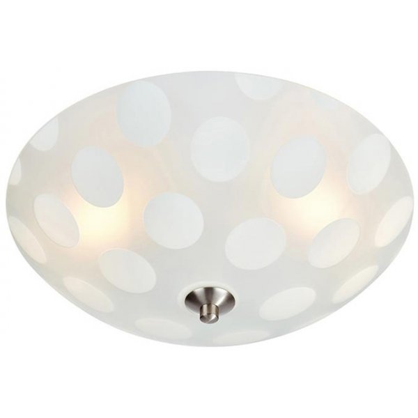 Dots takplafond 35 cm - Frostat glas