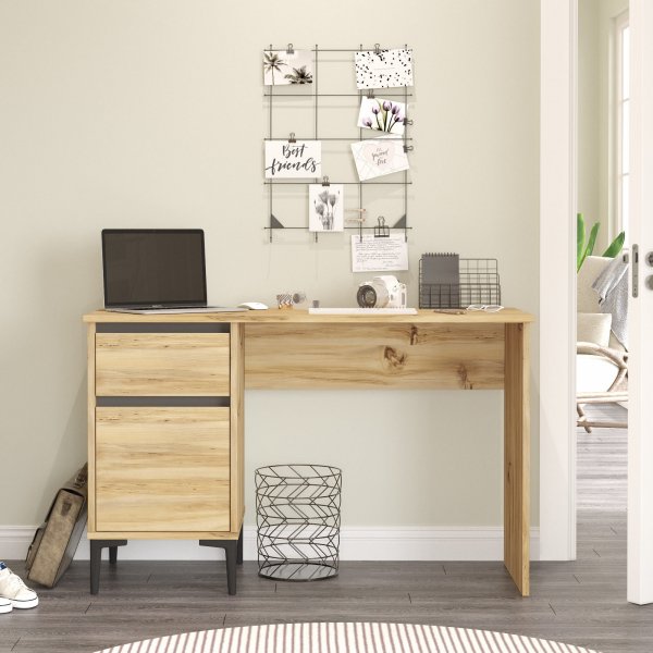 Aristo skrivbord 120x44,5 cm - Felt/antracit