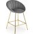 Tabouret de bar Pelican 112 - Gris/dor