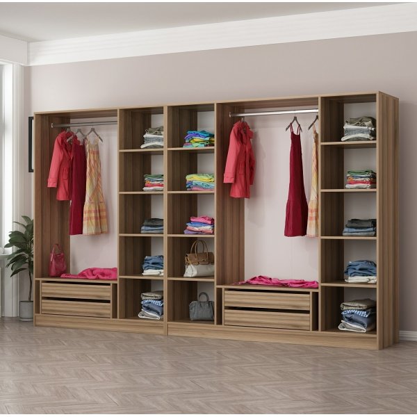 Armoire Cavolo 315x52x210 cm, variante B - Marron Armoire Cavolo 315x52x210 cm, variante B - Marron