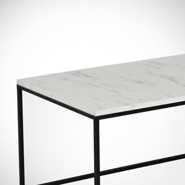 Table basse Cosco 95 x 55 cm - Blanc/noir Table basse Cosco 95 x 55 cm - Blanc/noir