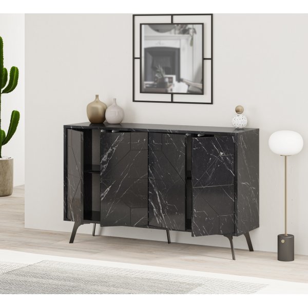 Buffet Dune 123 cm - Noir Buffet Dune 123 cm - Noir
