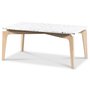 Terrazzo soffbord 110x60 cm - Cosmos Terrazzo & underrede white washed ek