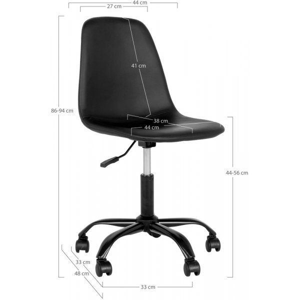 Stockholm Skrivbordsstol - Svart