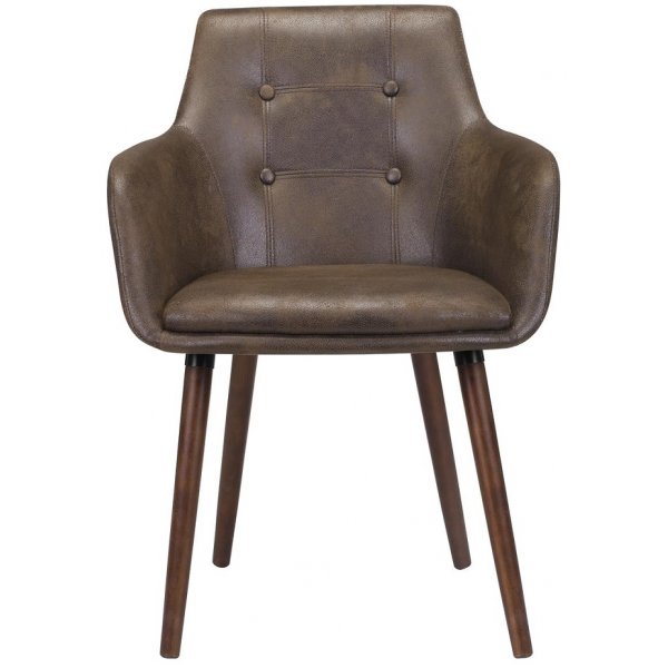 Mesquite karmstol - Brun vintage läder PU Mesquite karmstol - Brun vintage läder PU