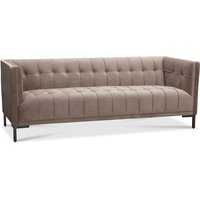 Seattle 3-sits soffa - ljusgrå sammet Seattle 3-sits soffa - ljusgrå sammet