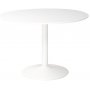 Seat matgrupp, runt matbord med 4 st Carisma sammetsstolar - Vit/Svart