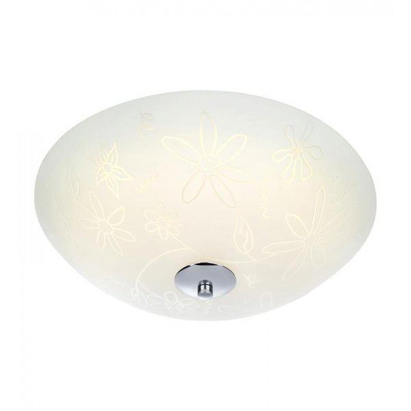 Fleur Taklampa 35 - Vit/Krom
