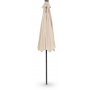 Parasoll Malta med soldriven LED belysning - Beige