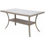 Matgrupp Sumba bord + 6 stolar & sittdynor - Beige melerad
