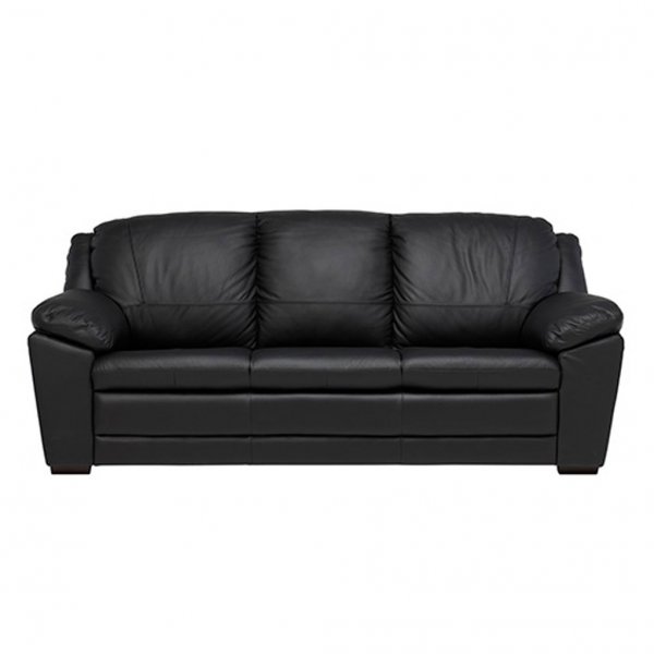 Venedig 3-sits soffa - svart nl skinn/skai