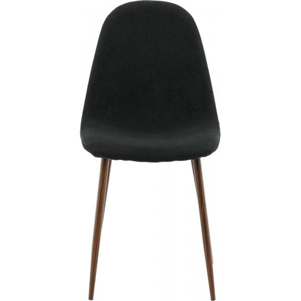 Bridge matstol - Svart/valnt