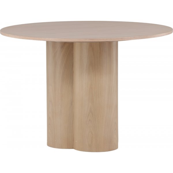 Table à manger ronde 110 cm Blanchi - Olivia Table à manger ronde 110 cm Blanchi - Olivia