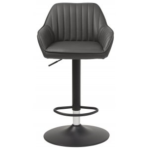 Blocks barstol i grått PU sitthöjd 75-89 cm