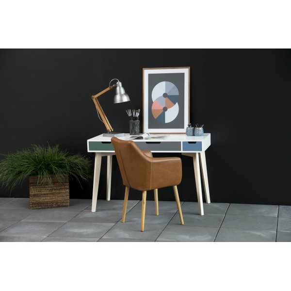 Tess skrivbord 120x60 cm - Vit Tess skrivbord 120x60 cm - Vit