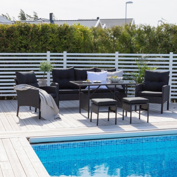 Groupe de canapés Knock - Noir Groupe de canapés Knock - Noir