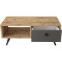 Vilamo soffbord 96 x 44,5 cm - Furu/antracit