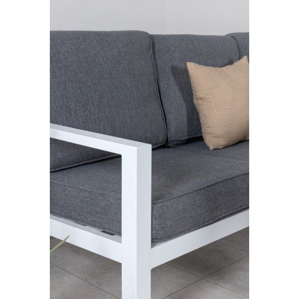 Groupe de canapés d'angle Barcelona - Blanc Groupe de canapés d'angle Barcelona - Blanc