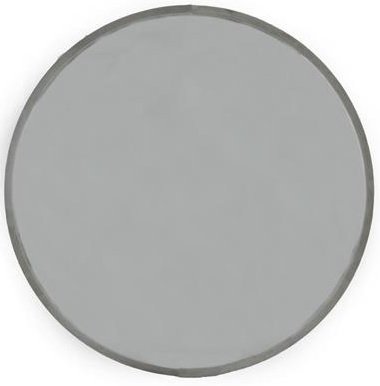 Velvet rund spegel 80cm - Beige/gr sammet
