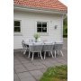 Virya utematgrupp med 6 st Virya stolar - Gr/Vit