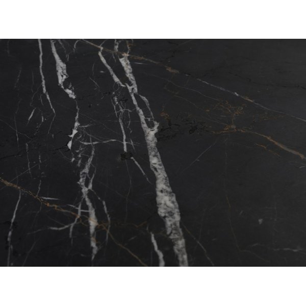 Pegani matbord svart �kta marmor - �145 cm