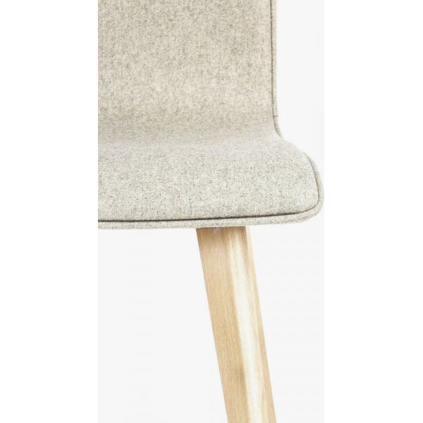 Chaise de salle  manger Cleo avec faade rembourre - Couleur du cadre et du revtement en option