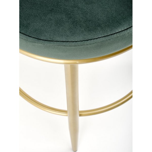 Tabouret de bar Pelican 115 - Vert fonc/or