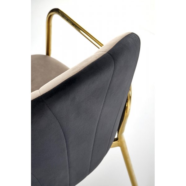 Cadeira eetkamerstoel 500 - Beige/zwart Cadeira eetkamerstoel 500 - Beige/zwart
