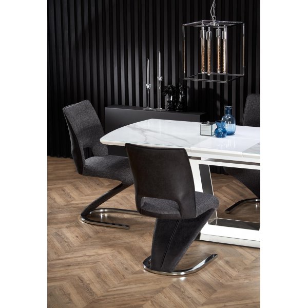 Table  manger Risk 160-200 cm - Marbre blanc