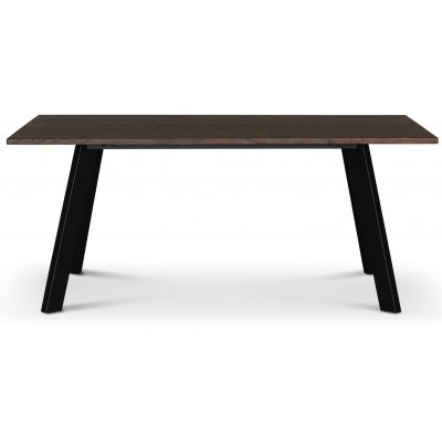 Freddy matbord i rökfärgad ek / svart metall - 170x95 cm