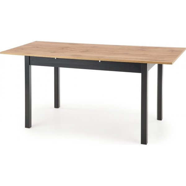 Table  manger Rainer 124-168 cm - Chne Wotan/noir