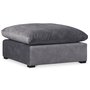 Fiskvik fotpall XL - Grå adore velour