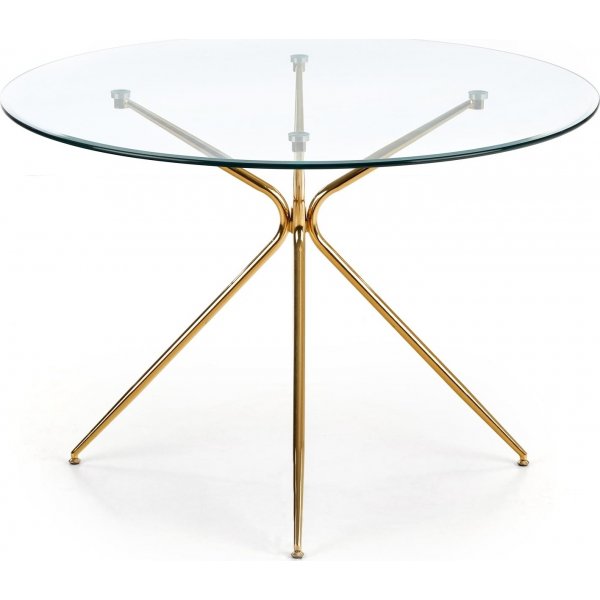 Capo ronde eettafel met gouden poten 110 cm