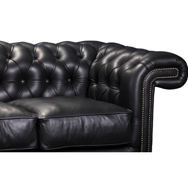 Skinnsoffa Chesterfield Manchester - 227 cm Skinnsoffa Chesterfield Manchester - 227 cm