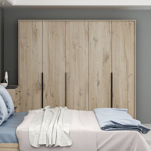 Lara garderob 229 x 60 x 210 cm - Valnt