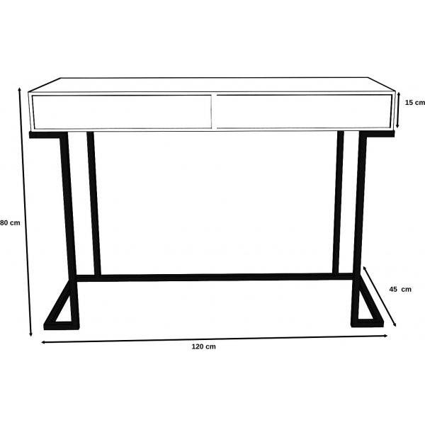Iki avlastningsbord 120 x 45 cm - Vit