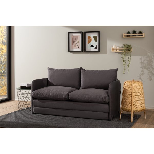 Saga 2-sits bäddsoffa XL - Grå Saga 2-sits bäddsoffa XL - Grå