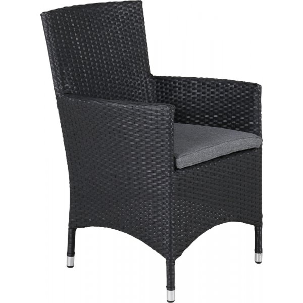 Malin matstol - Svart/Gr