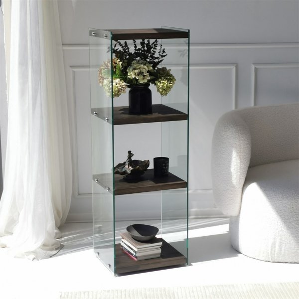 Aqua hög bokhylla - Antracit Aqua hög bokhylla - Antracit