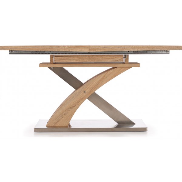 Bonita uitschuifbare eettafel in licht eiken 160-220 cm Bonita uitschuifbare eettafel in licht eiken 160-220 cm