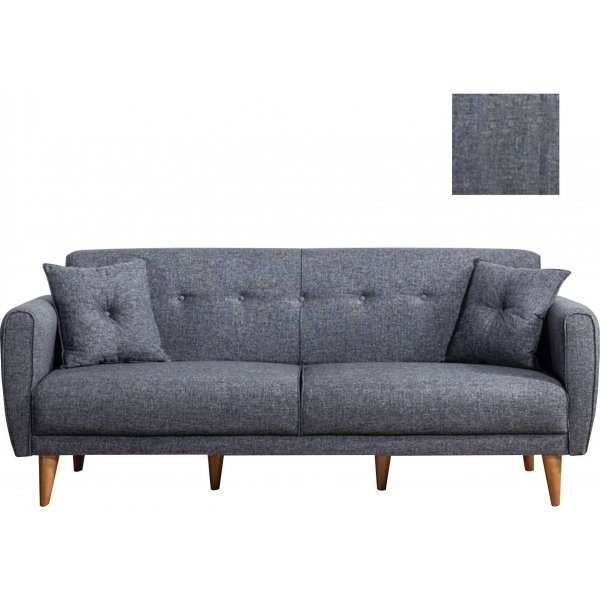 Canapé convertible 3 places Aria - Gris foncé Canapé convertible 3 places Aria - Gris foncé