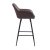Carina barstol i brun PU sitthjd 67 cm