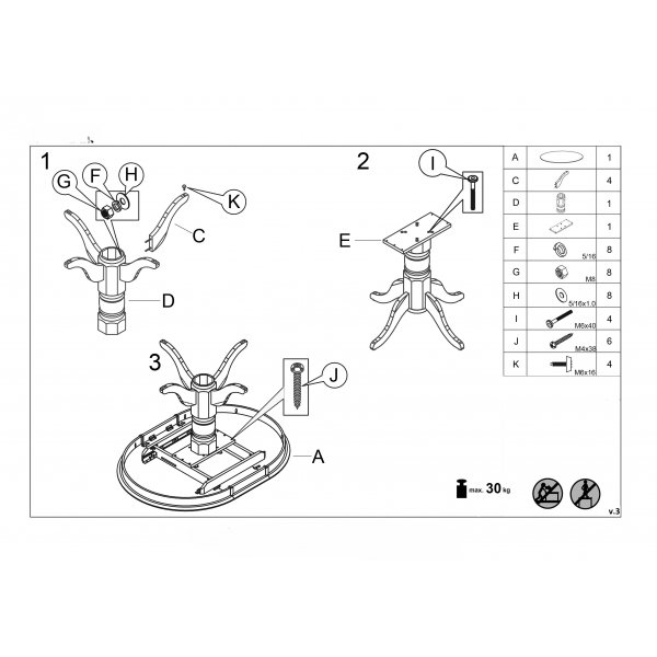 Matbord med butterfly skiva 90-124 cm vit - Dana Matbord med butterfly skiva 90-124 cm vit - Dana