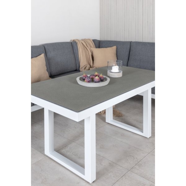 Groupe de canapés d'angle Barcelona - Blanc Groupe de canapés d'angle Barcelona - Blanc