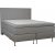 Dream compleet continentaal bed met hoofdbord en zakophanging - 180 x 200 cm - Beige