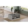 Luvio soffbord 16, 93,6x60 cm - Silver/antracit
