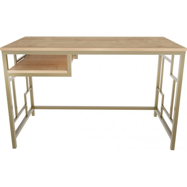 Bureau Kennesaw 120 x 60 cm - Or/chêne Bureau Kennesaw 120 x 60 cm - Or/chêne