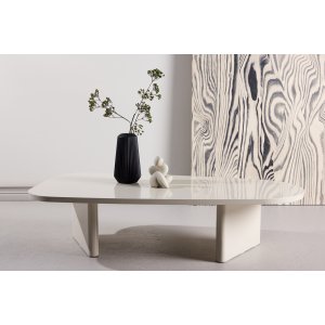 Soffbord Gr�nvik 130x65 cm - glansig beige