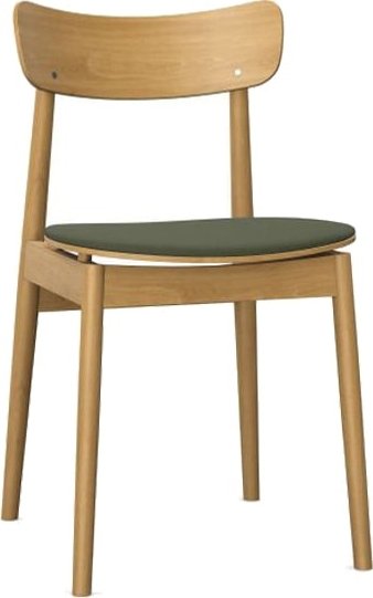 Chaise de salle à manger Nopp avec assise rembourrée - Couleur optionnelle du cadre et du rembourrage Chaise de salle à manger Nopp avec assise rembourrée - Couleur optionnelle du cadre et du rembourrage