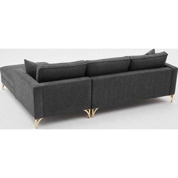 Canapé divan Berlin - Anthracite/or Canapé divan Berlin - Anthracite/or